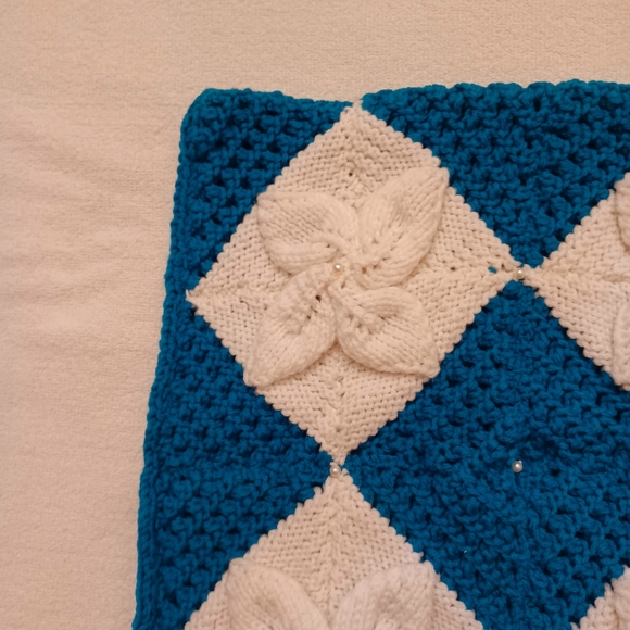 Holiday Christmas Hand Made Knitted Pillow Covers - Picture 9 of 12